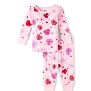The Children’s Place Toddler Girls 2 PC Heart Pajama Set Size 4T NWT
